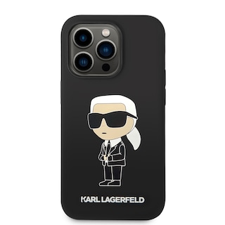 Foto 3 | Funda Karl Silicon Para Iphone 14 Pro - Negro