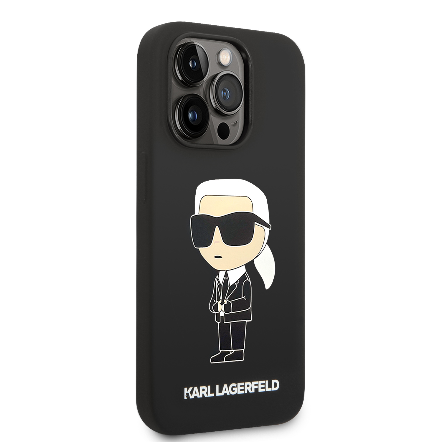 Foto 5 pulgar | Funda Karl Silicon Para Iphone 14 Pro - Negro