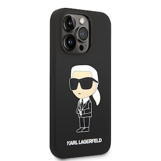 Foto 4 | Funda Karl Silicon Para Iphone 14 Pro - Negro