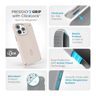 Foto 3 | Funda De Teléfono Speck Presidio2 Grip Para Iphone 15 Pro Max 6.7 - Venta Internacional.