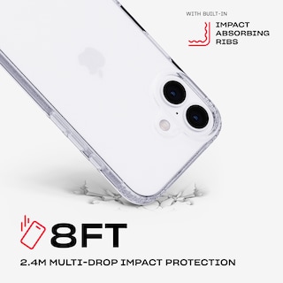 Foto 3 | Protección Contra Impactos Case Tech21 Evolite Para Iphone 16, Transparente - Venta Internacional.