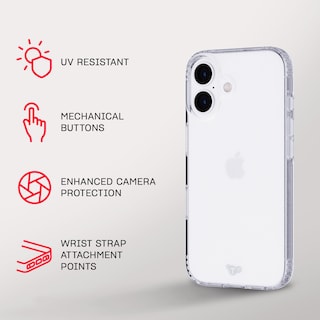 Foto 4 | Protección Contra Impactos Case Tech21 Evolite Para Iphone 16, Transparente - Venta Internacional.