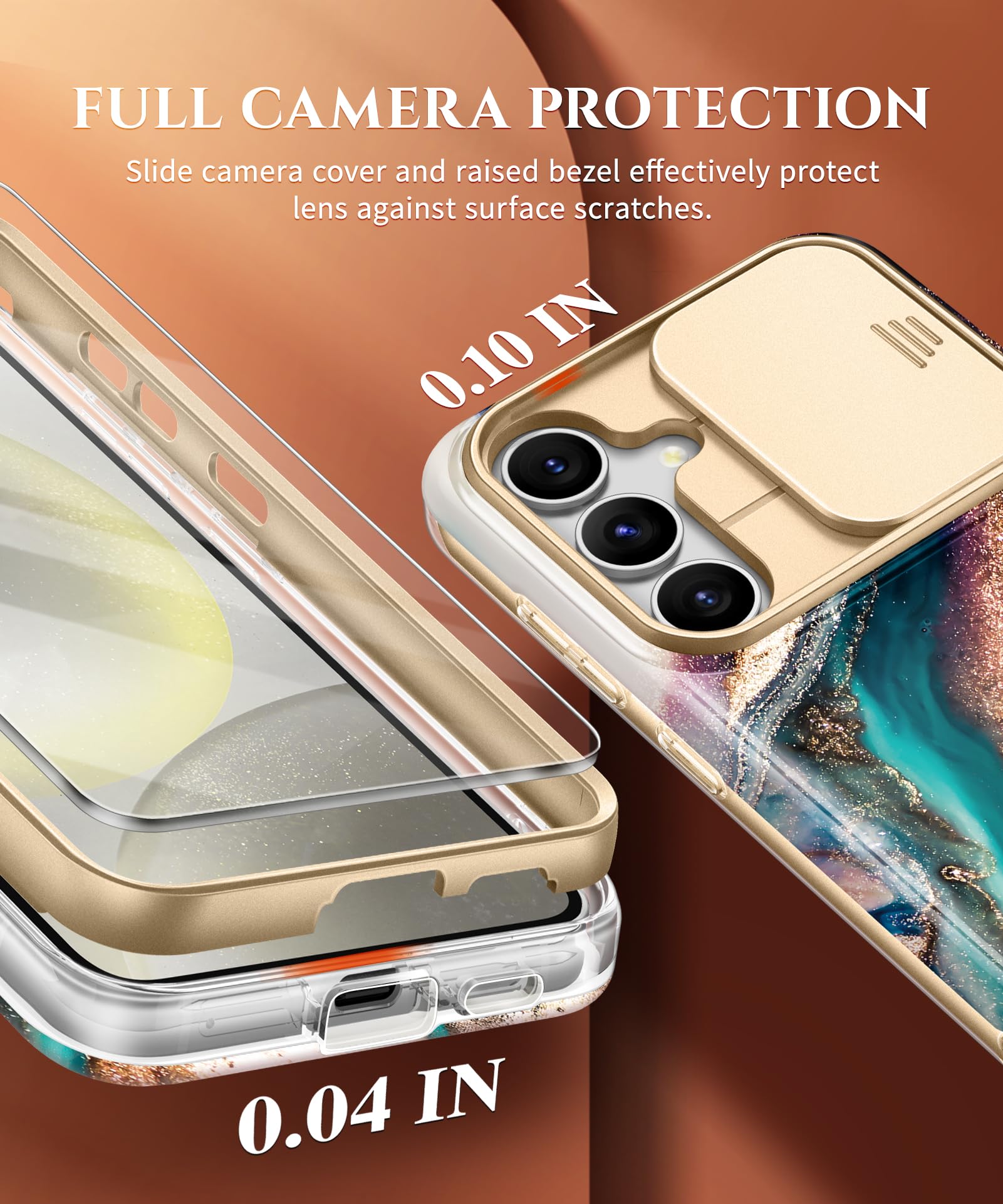 Foto 4 pulgar | Funda De Teléfono Gviewin Diseñada Para Samsung Galaxy S24+ Plus 6.7 - Venta Internacional.