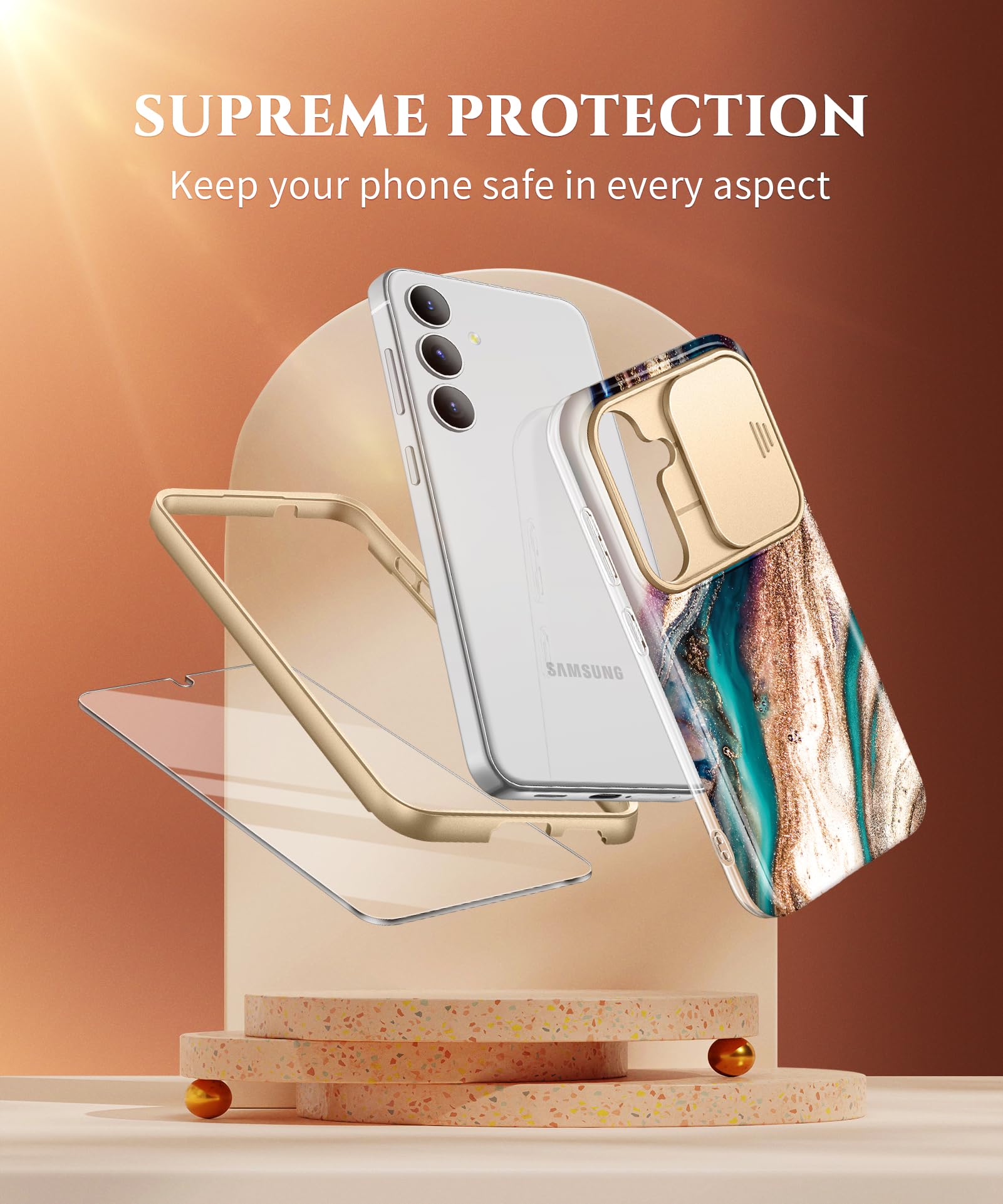 Foto 6 pulgar | Funda De Teléfono Gviewin Diseñada Para Samsung Galaxy S24+ Plus 6.7 - Venta Internacional.