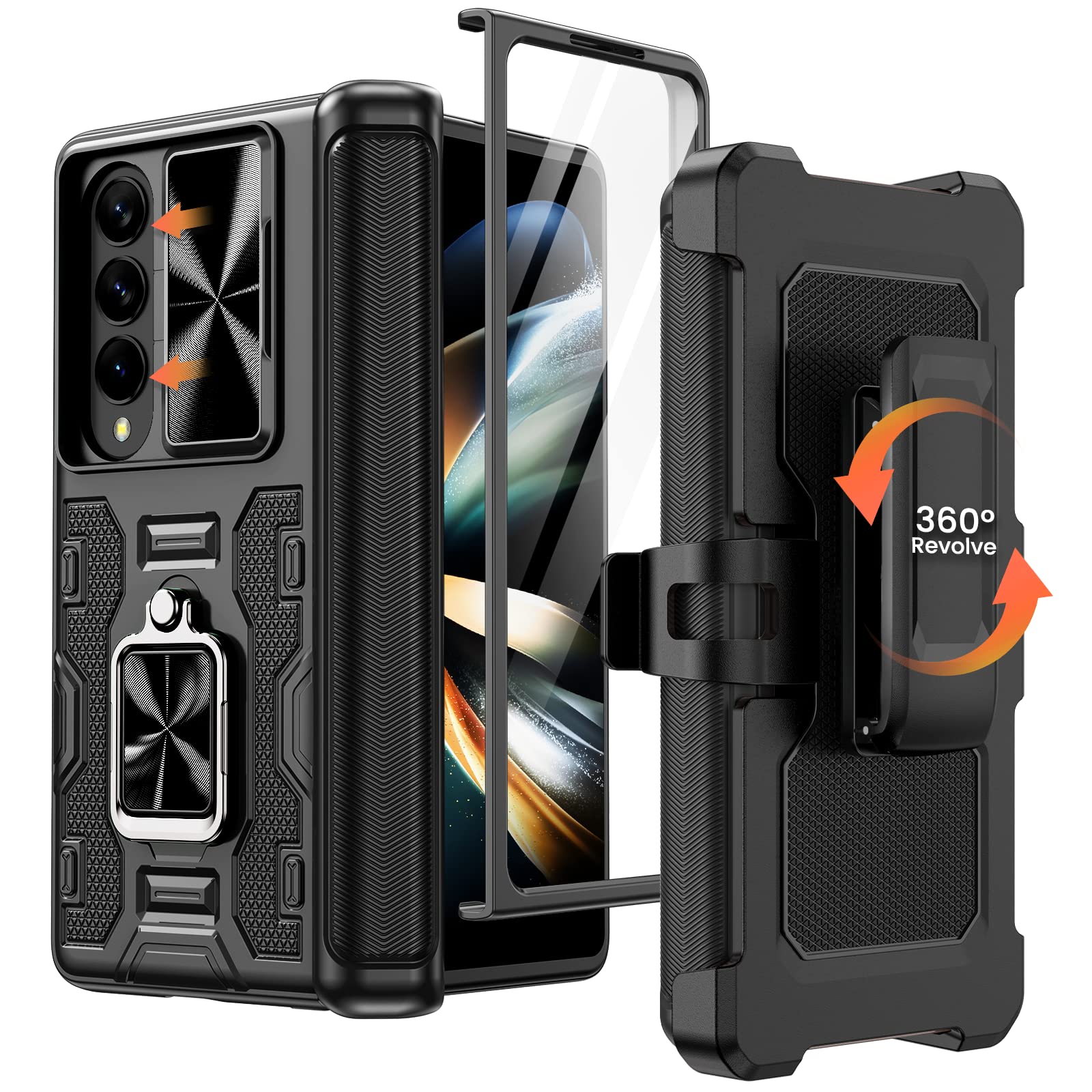 Foto 2 pulgar | Funda Caka Para Samsung Galaxy Z Fold 4 Con Soporte Y Funda - Venta Internacional.