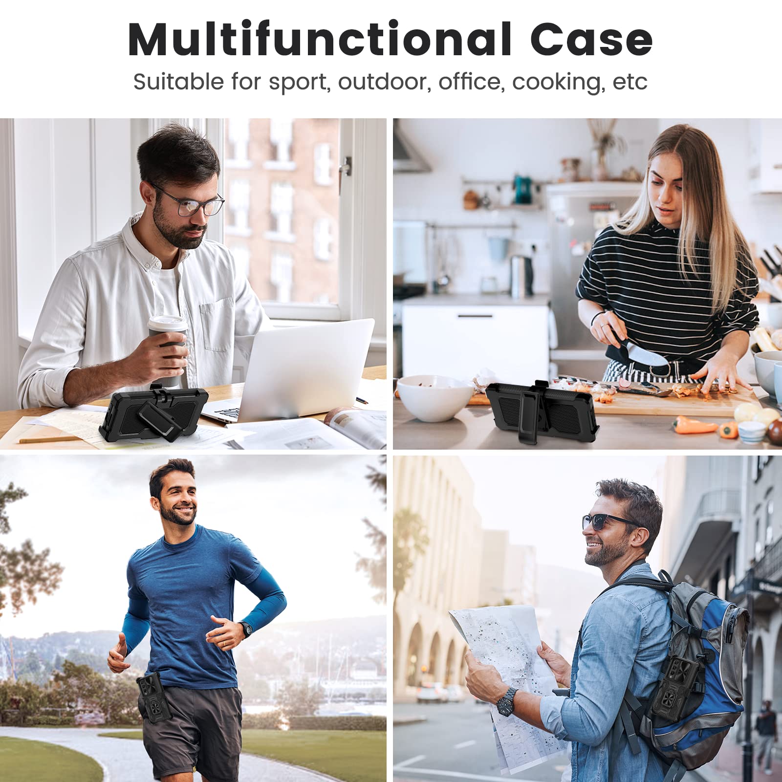 Foto 8 pulgar | Funda Caka Para Samsung Galaxy Z Fold 4 Con Soporte Y Funda - Venta Internacional.