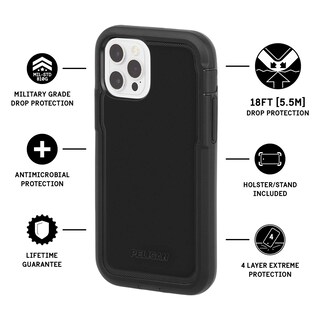 Foto 3 | Funda De Teléfono Pelican Voyager Series Para Iphone 12/12 Pro, Color Negro - Venta Internacional.