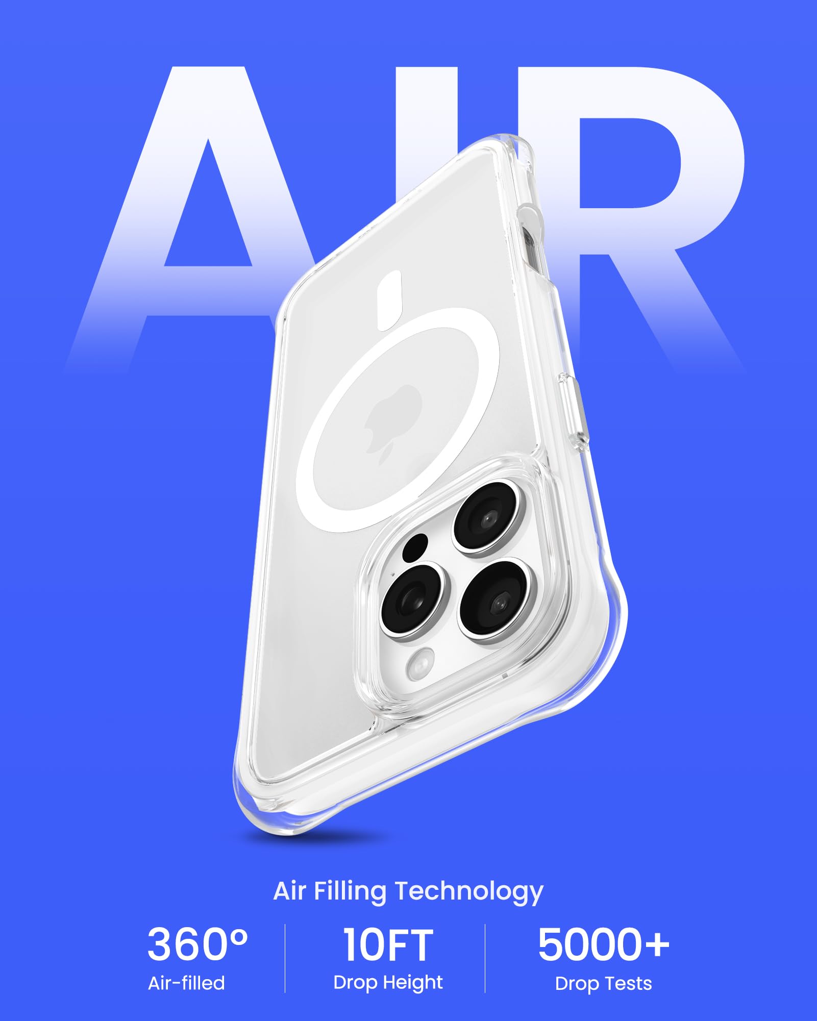 Foto 4 pulgar | Funda De Teléfono Ornarto Air Para Iphone 16 Pro Max Clear Con Magsafe - Venta Internacional.