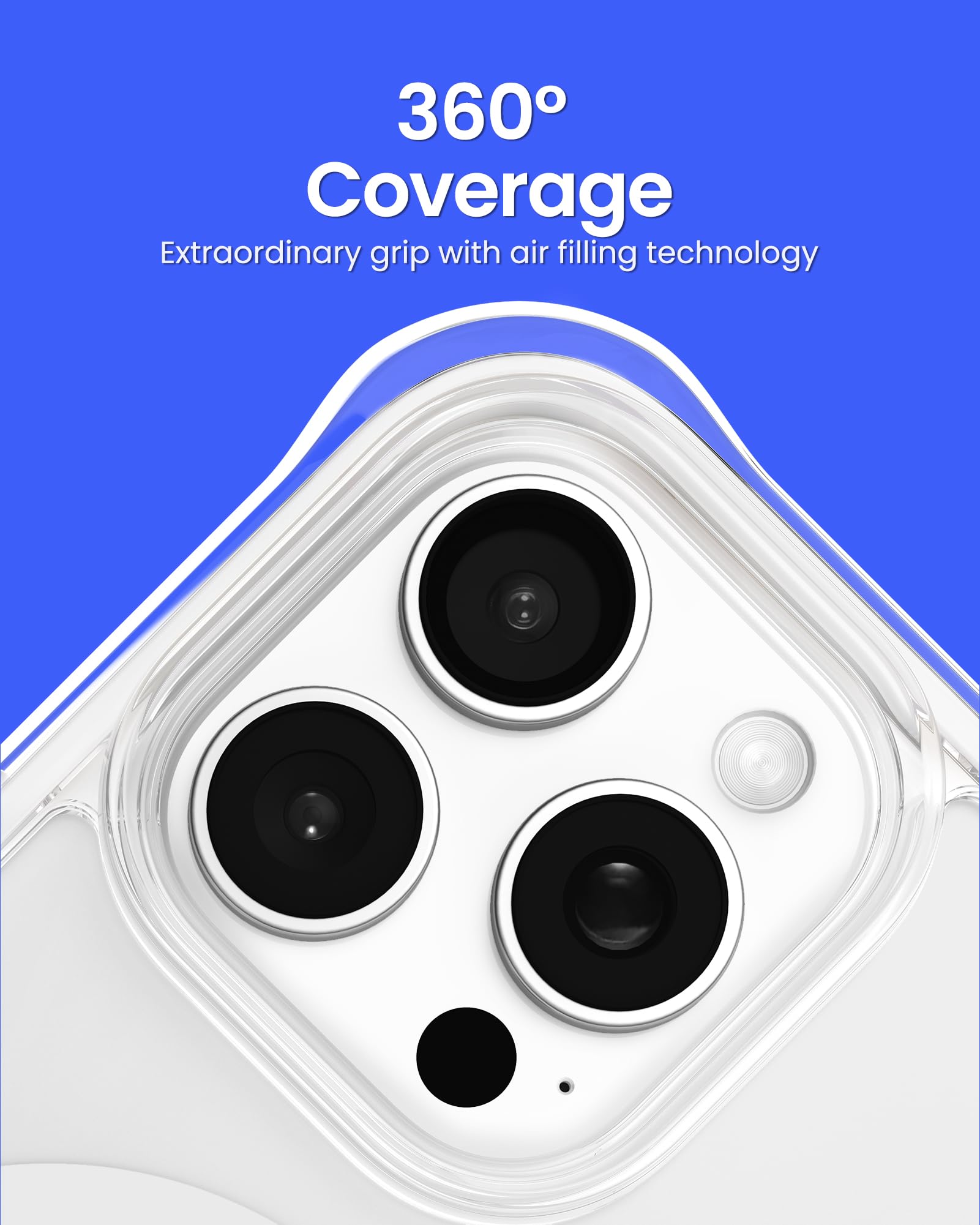 Foto 5 pulgar | Funda De Teléfono Ornarto Air Para Iphone 16 Pro Max Clear Con Magsafe - Venta Internacional.