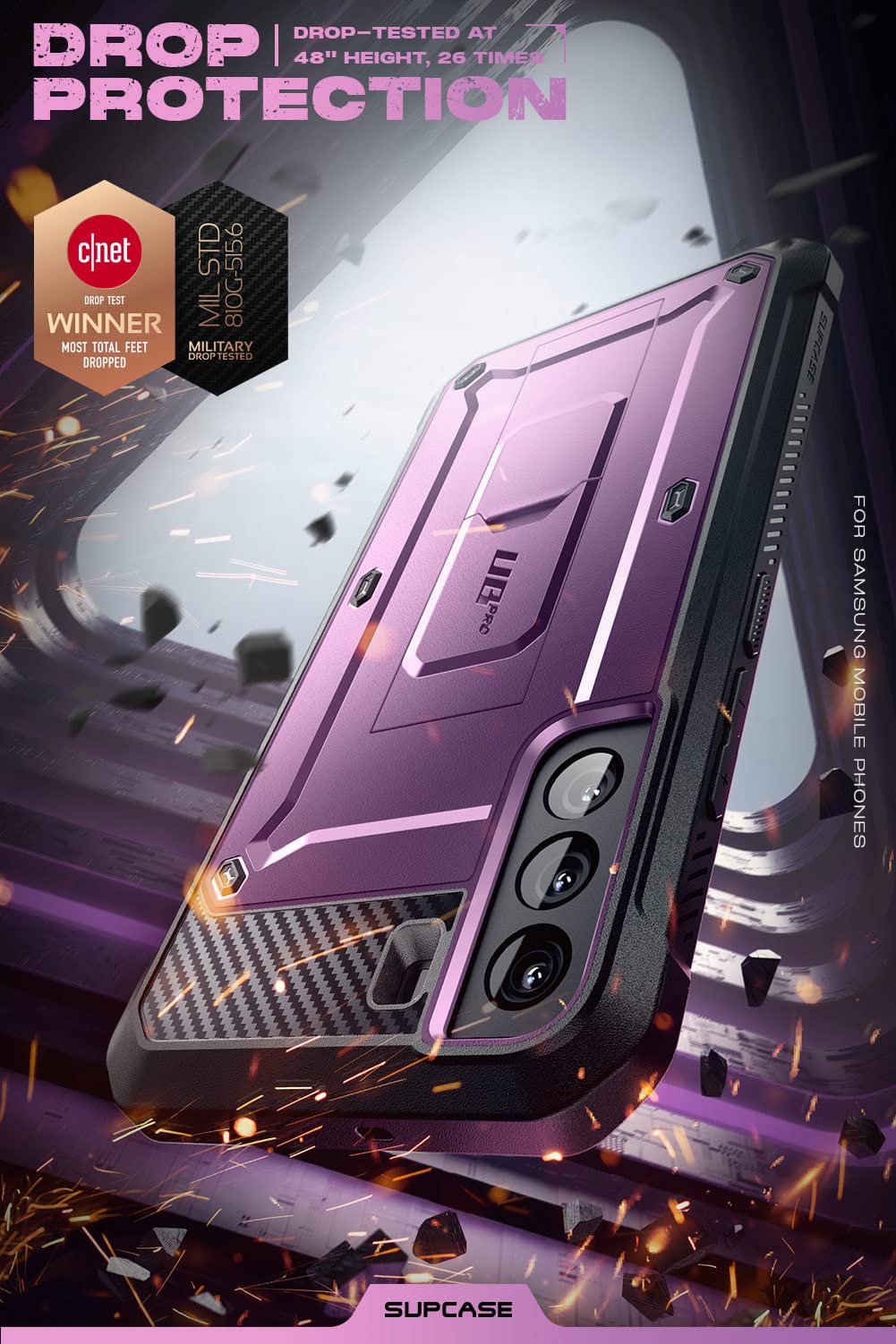 Foto 4 pulgar | Funda De Teléfono Supcase Unicorn Beetle Pro Para Samsung Galaxy S22 - Venta Internacional.