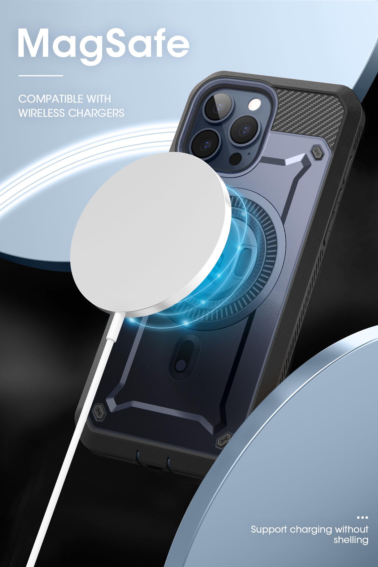 Foto 3 pulgar | Funda De Teléfono Supcase Para Iphone 15 Pro Max Con Soporte Magsafe - Venta Internacional.