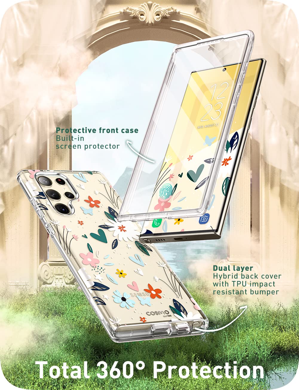 Foto 2 | Funda De Teléfono I-blason Cosmo Series Para Samsung Galaxy S23 Ultra - Venta Internacional.