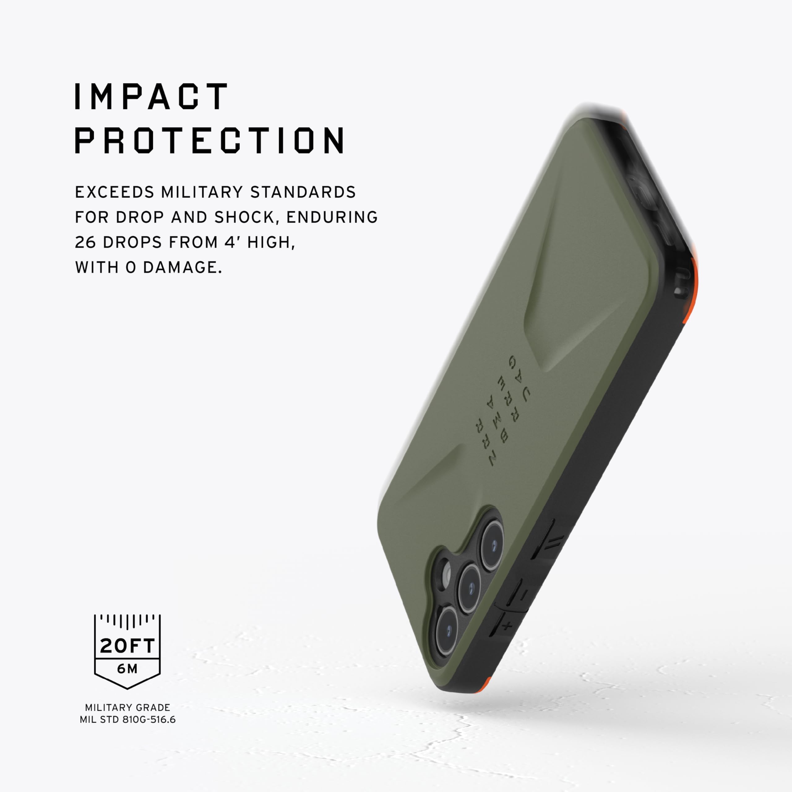 Foto 7 pulgar | Funda Para Teléfono Urban Armor Gear Uag Civilian Olive Galaxy S24 - Venta Internacional.