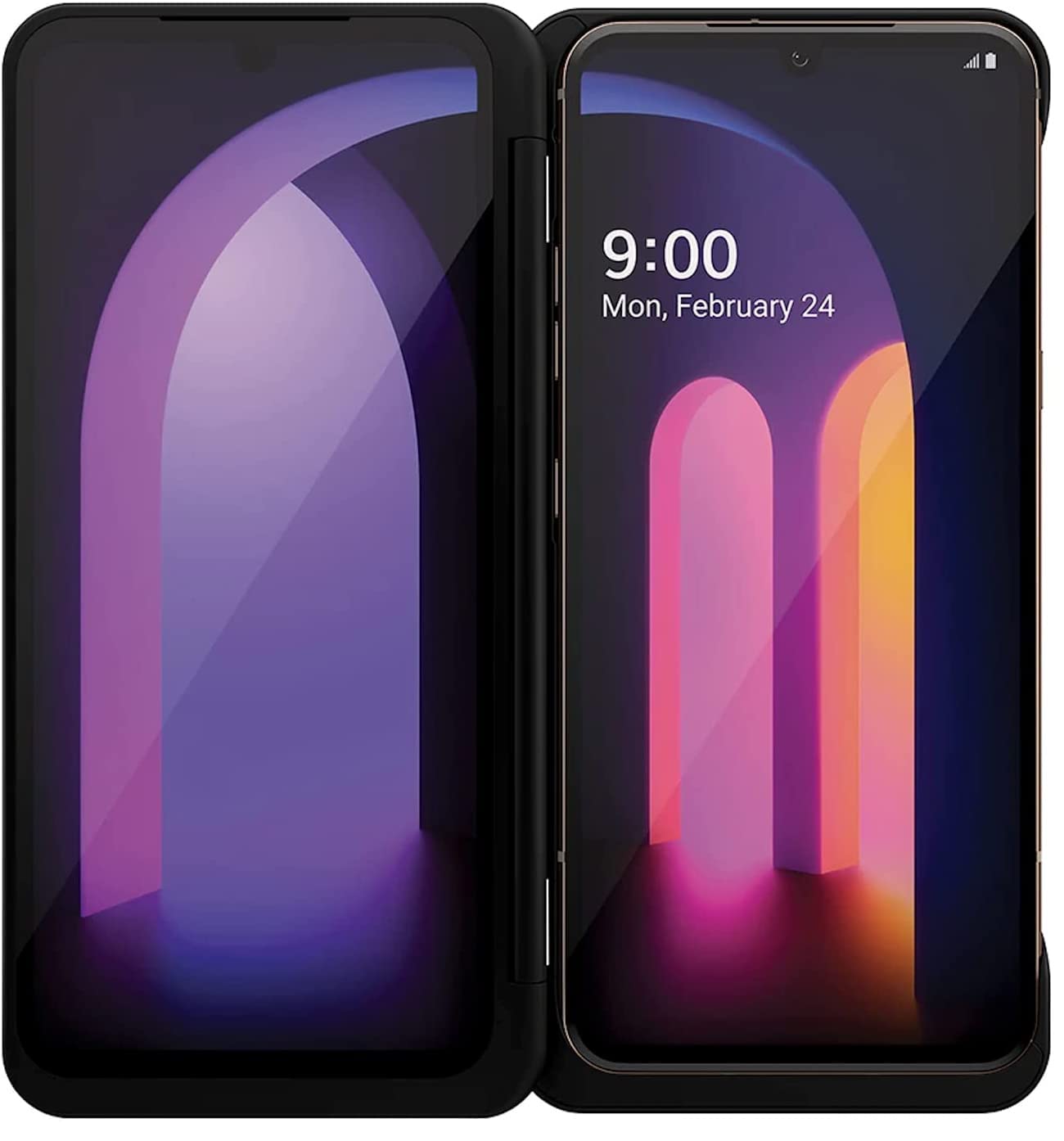 Foto 2 pulgar | Funda De Doble Pantalla Y Funda Para Lg V60 Thinq 5g - Negro - Venta Internacional.