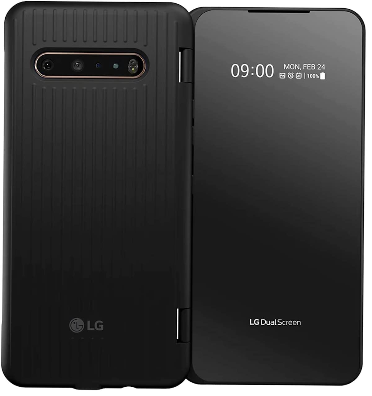 Foto 5 pulgar | Funda De Doble Pantalla Y Funda Para Lg V60 Thinq 5g - Negro - Venta Internacional.