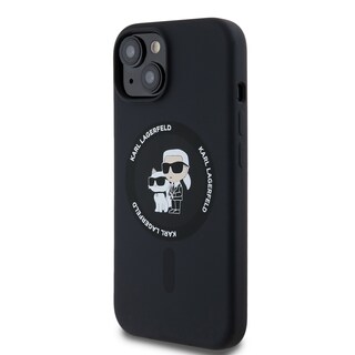 Foto 2 | Funda Karl Silicón Con Anillo K&c Para Iphone 15 - Negro