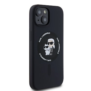Foto 4 | Funda Karl Silicón Con Anillo K&c Para Iphone 15 - Negro