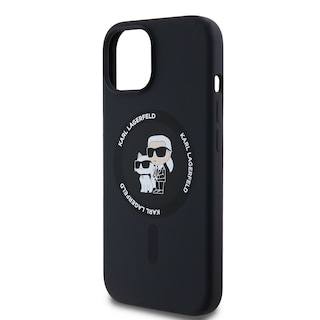 Foto 6 | Funda Karl Silicón Con Anillo K&c Para Iphone 15 - Negro