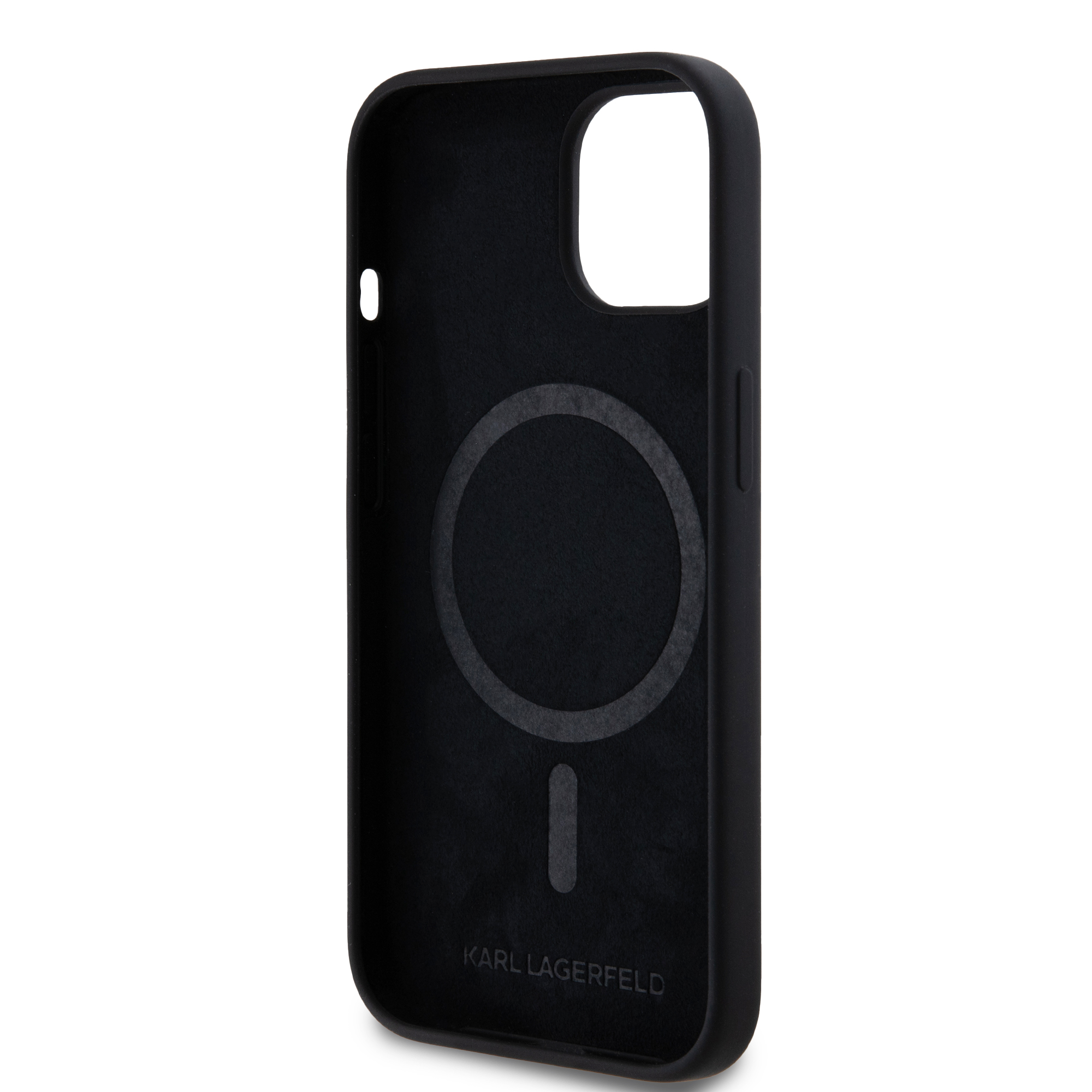 Foto 8 pulgar | Funda Karl Silicón Con Anillo K&c Para Iphone 15 - Negro