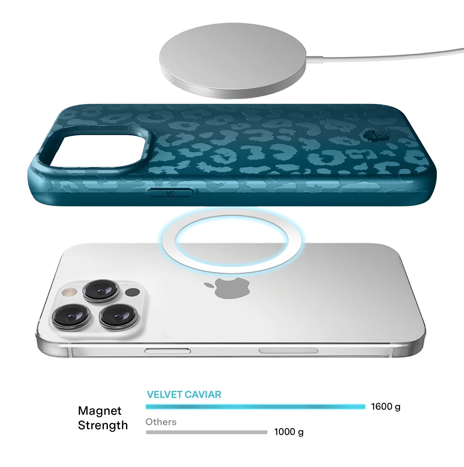 Foto 4 pulgar | Funda Velvet Caviar Para Iphone 15 Pro Max Azul Marino - Venta Internacional.