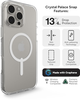 Foto 3 | Funda Snap Zagg Crystal Palace Para Iphone 16 Pro Max, Transparente - Venta Internacional.