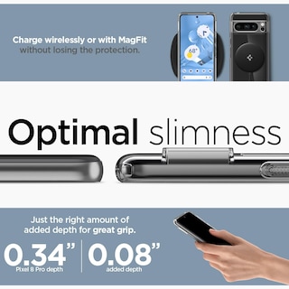 Foto 6 | Anillo Metálico Case Spigen Ultra Hybrid Onetap Para Pixel 8 Pro, Color Negro - Venta Internacional.