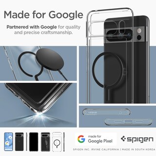 Foto 7 | Anillo Metálico Case Spigen Ultra Hybrid Onetap Para Pixel 8 Pro, Color Negro - Venta Internacional.
