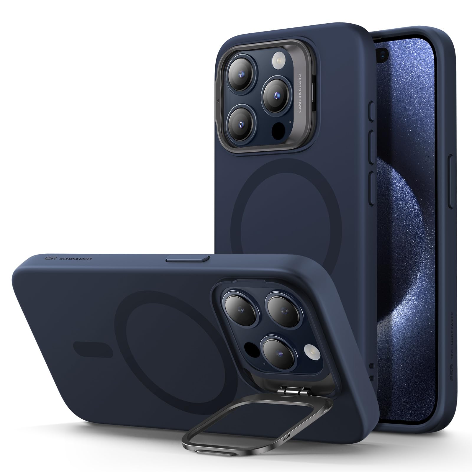 Foto 1 | Funda Esr Para Iphone 15 Pro Con Soporte Magsafe Azul Oscuro - Venta Internacional.