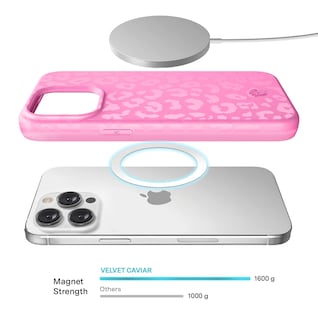 Foto 3 | Funda De Teléfono Velvet Caviar Compatible Con Iphone 15 Pro Max Con Estampado De Leopardo Rosa - Venta Internacional.