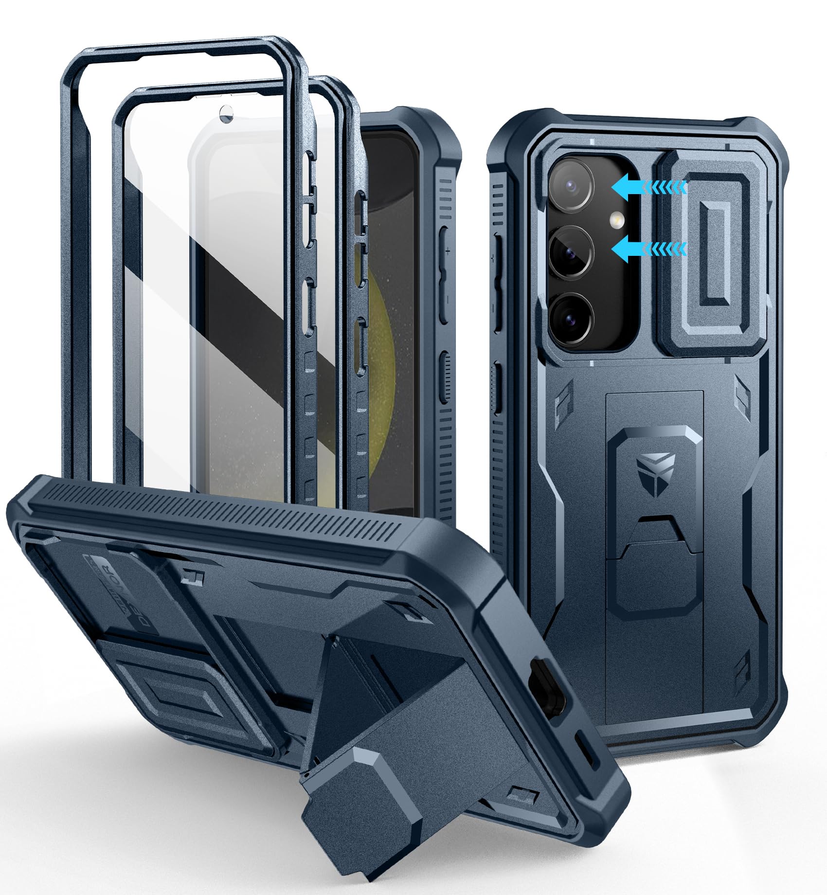 Foto 1 | Funda Dexnor Para Samsung Galaxy S24 Con Cámara Deslizante, Color Azul - Venta Internacional.