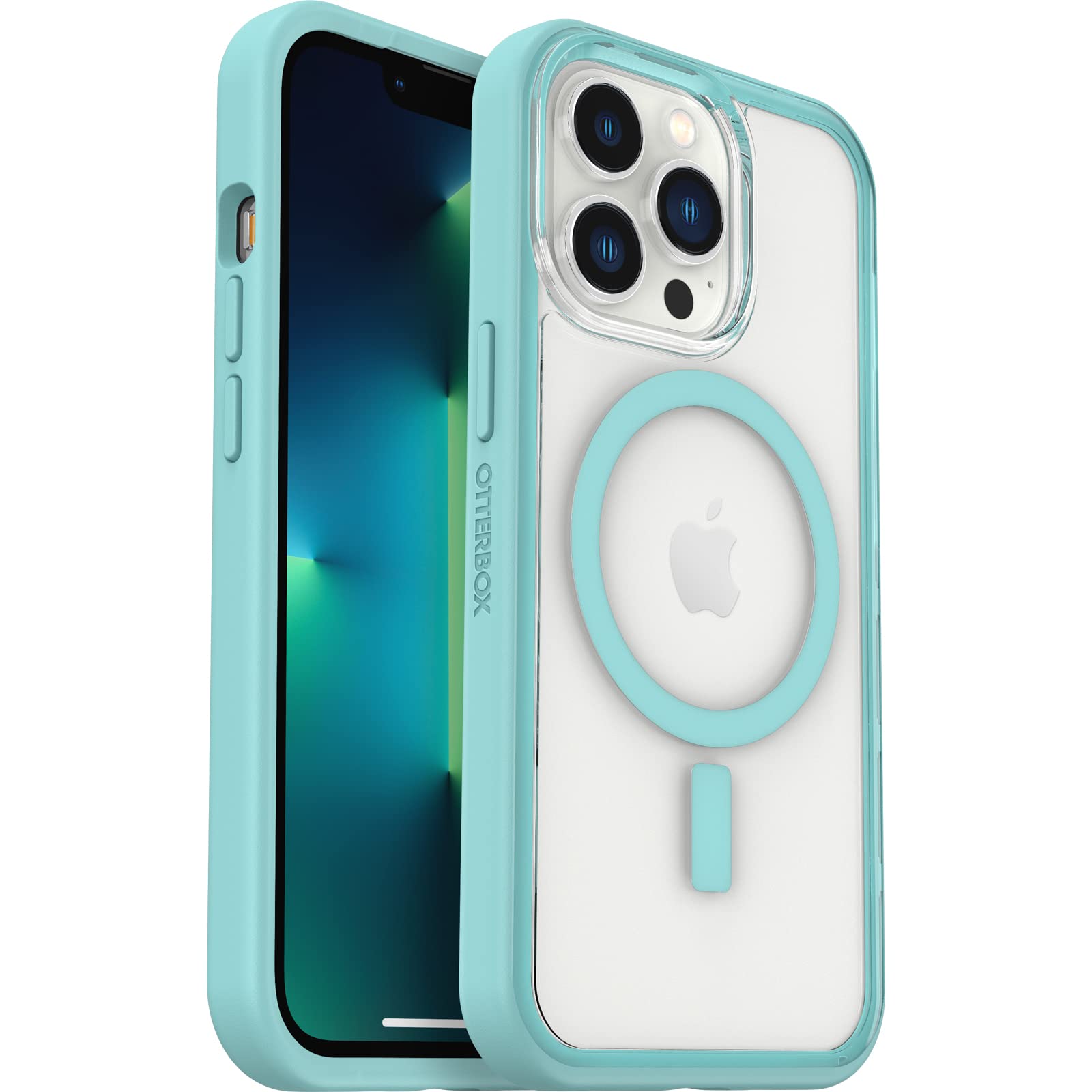 Foto 2 pulgar | Funda Otterbox Transparente Con Borde De Agarre Colorido Para Iphone 13 Pro - Venta Internacional.