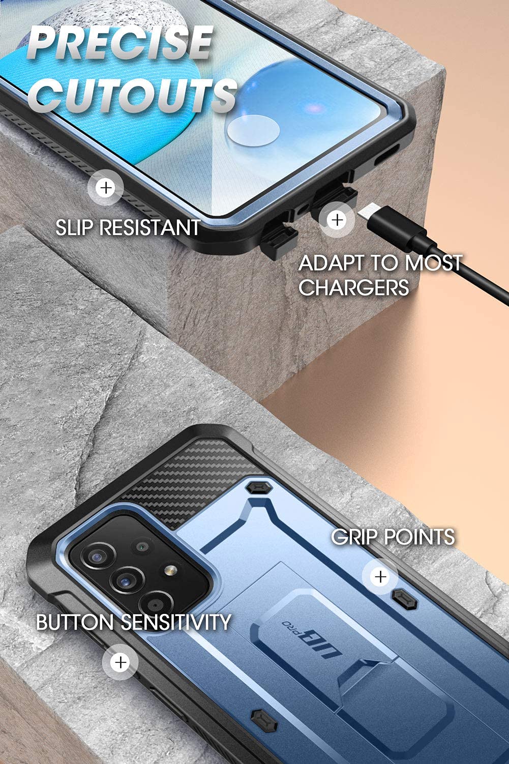 Foto 7 pulgar | Funda Para Teléfono Supcase Outdoor Unicorn Beetle Pro Samsung A52 - Venta Internacional.