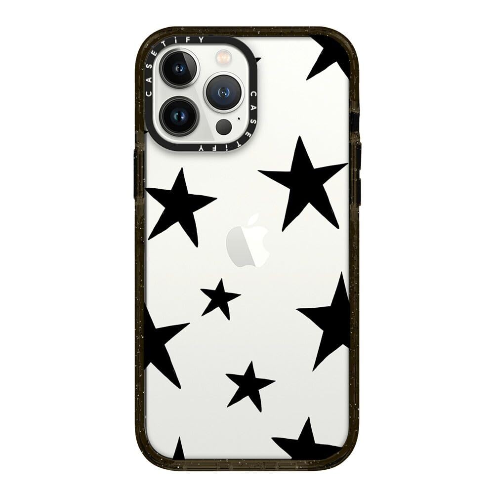 Funda De Teléfono Casetify Impact Stars Negra Para Iphone 13 Pro Max - Venta Internacional.