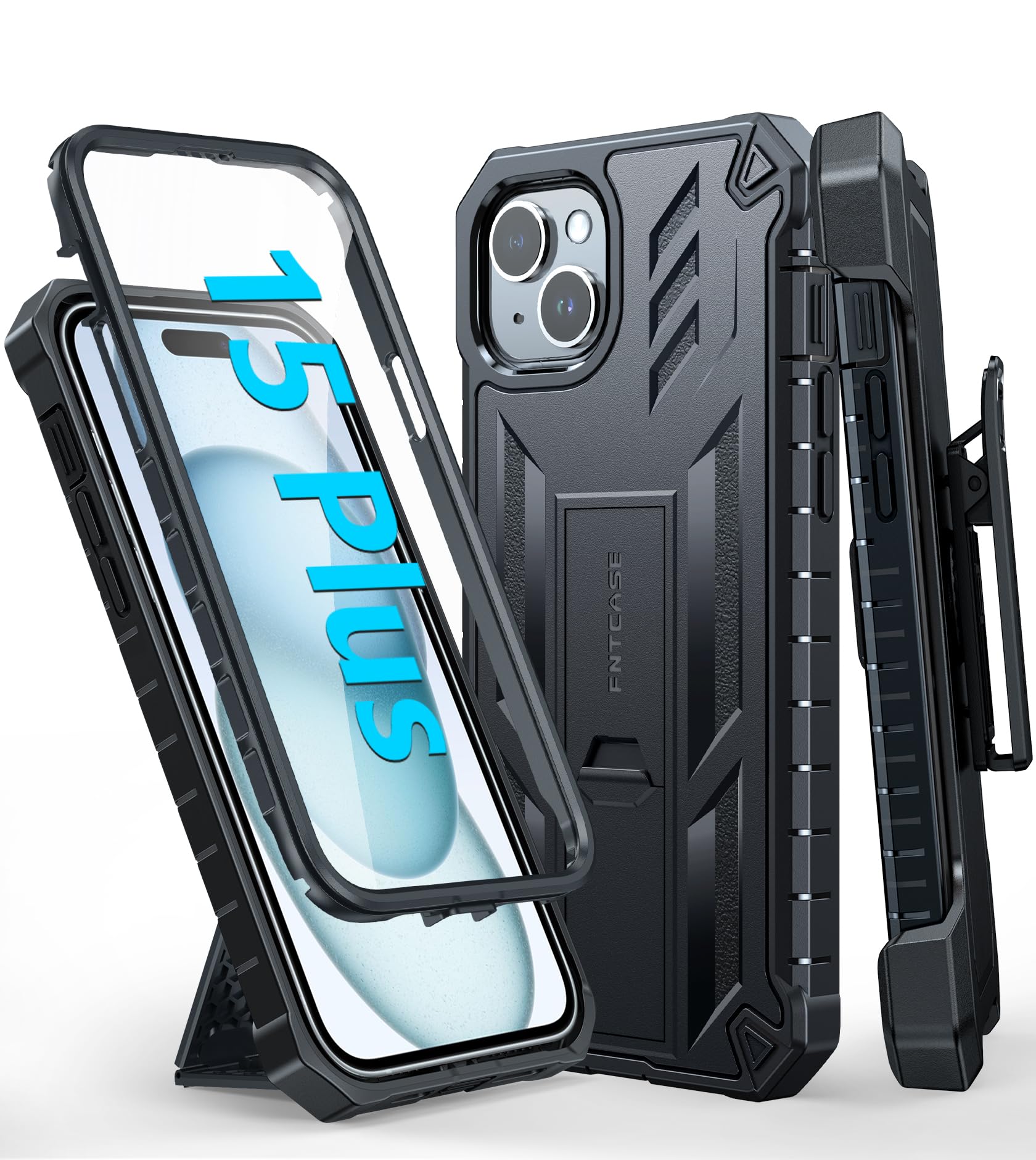 Foto 2 pulgar | Funda De Teléfono Fntcase Para Iphone 15 Plus Con Protección Contra Caídas - Venta Internacional.