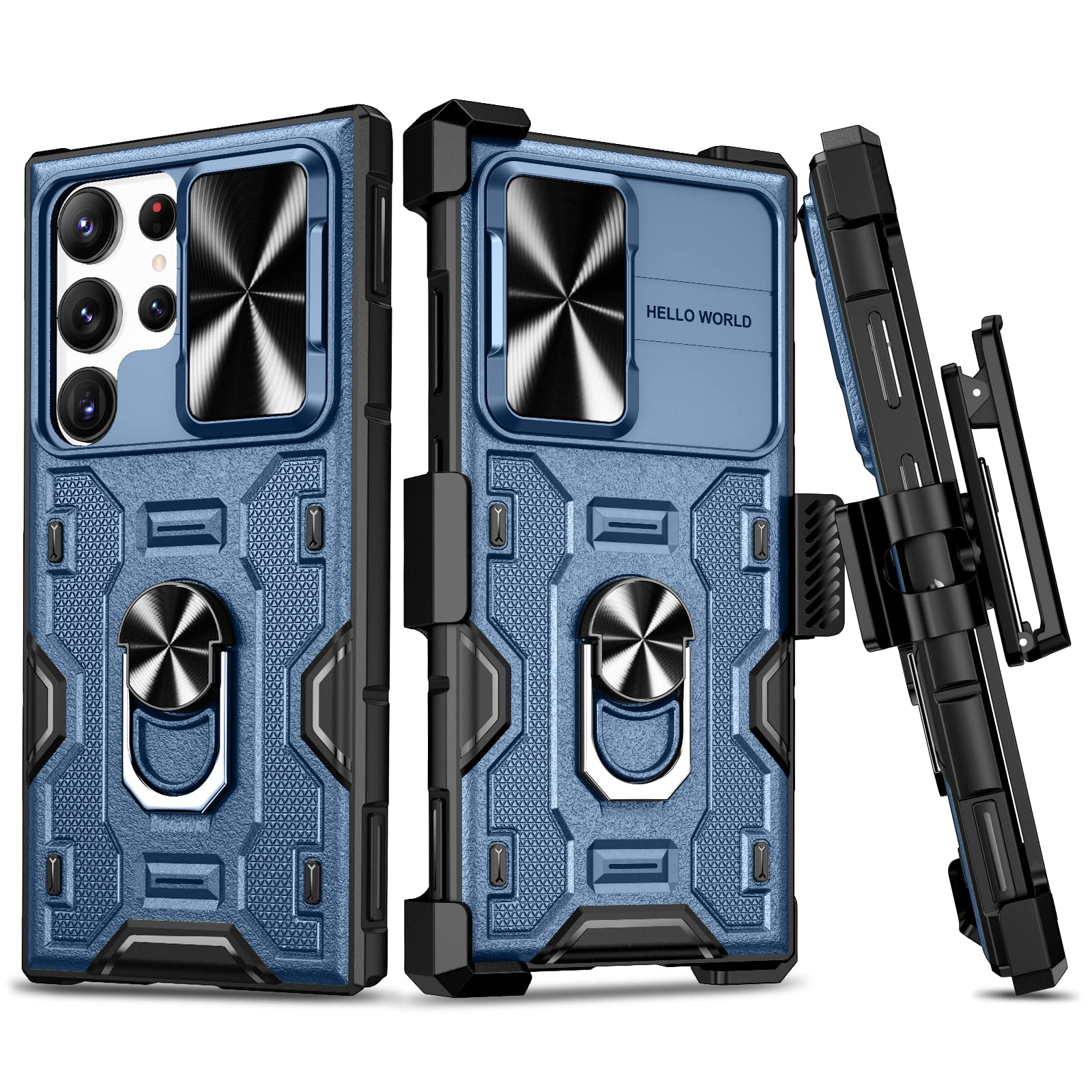Funda Vego Para Samsung Galaxy S23 Ultra Con Soporte Y Clip Para Cinturón - Venta Internacional.