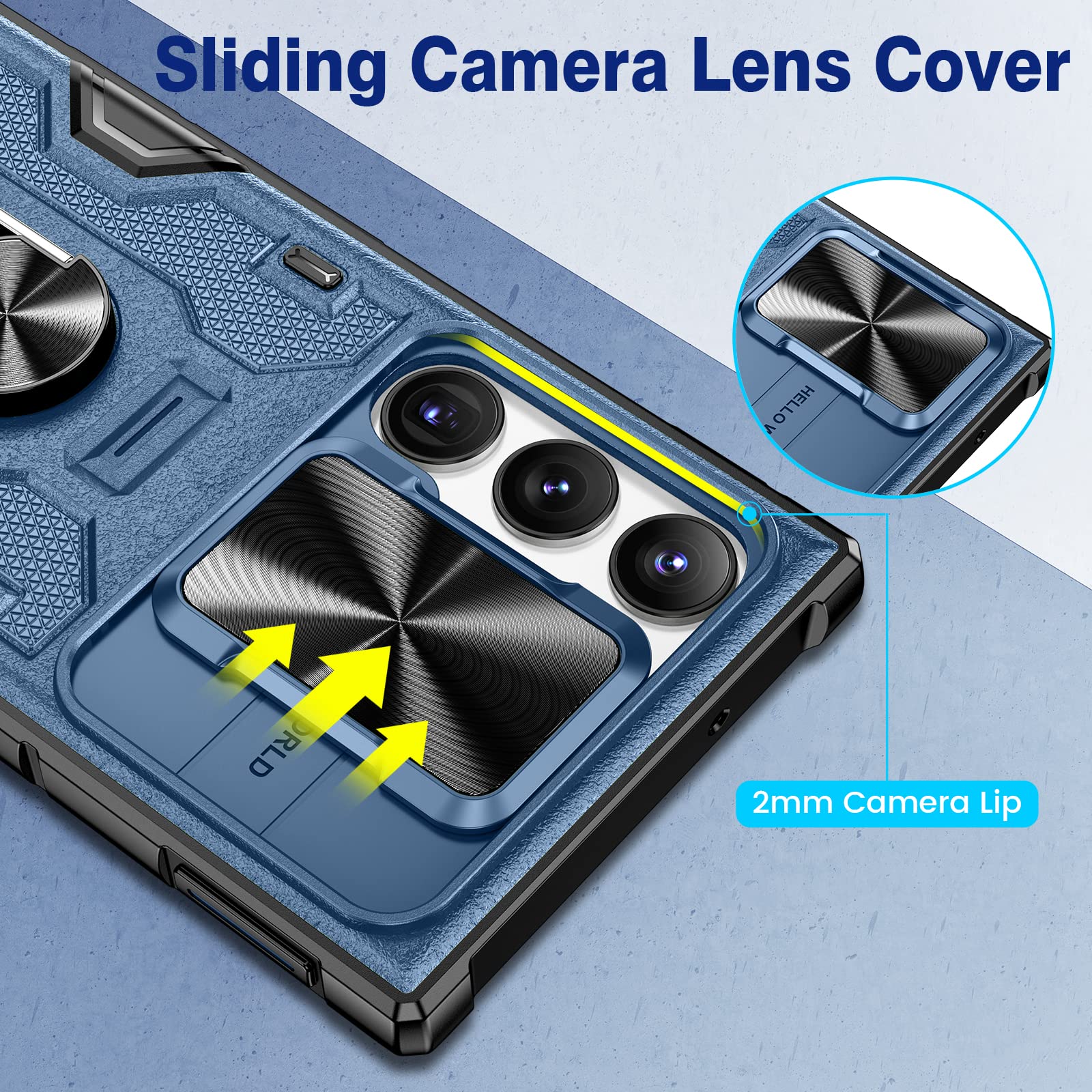 Foto 4 pulgar | Funda Vego Para Samsung Galaxy S23 Ultra Con Soporte Y Clip Para Cinturón - Venta Internacional.