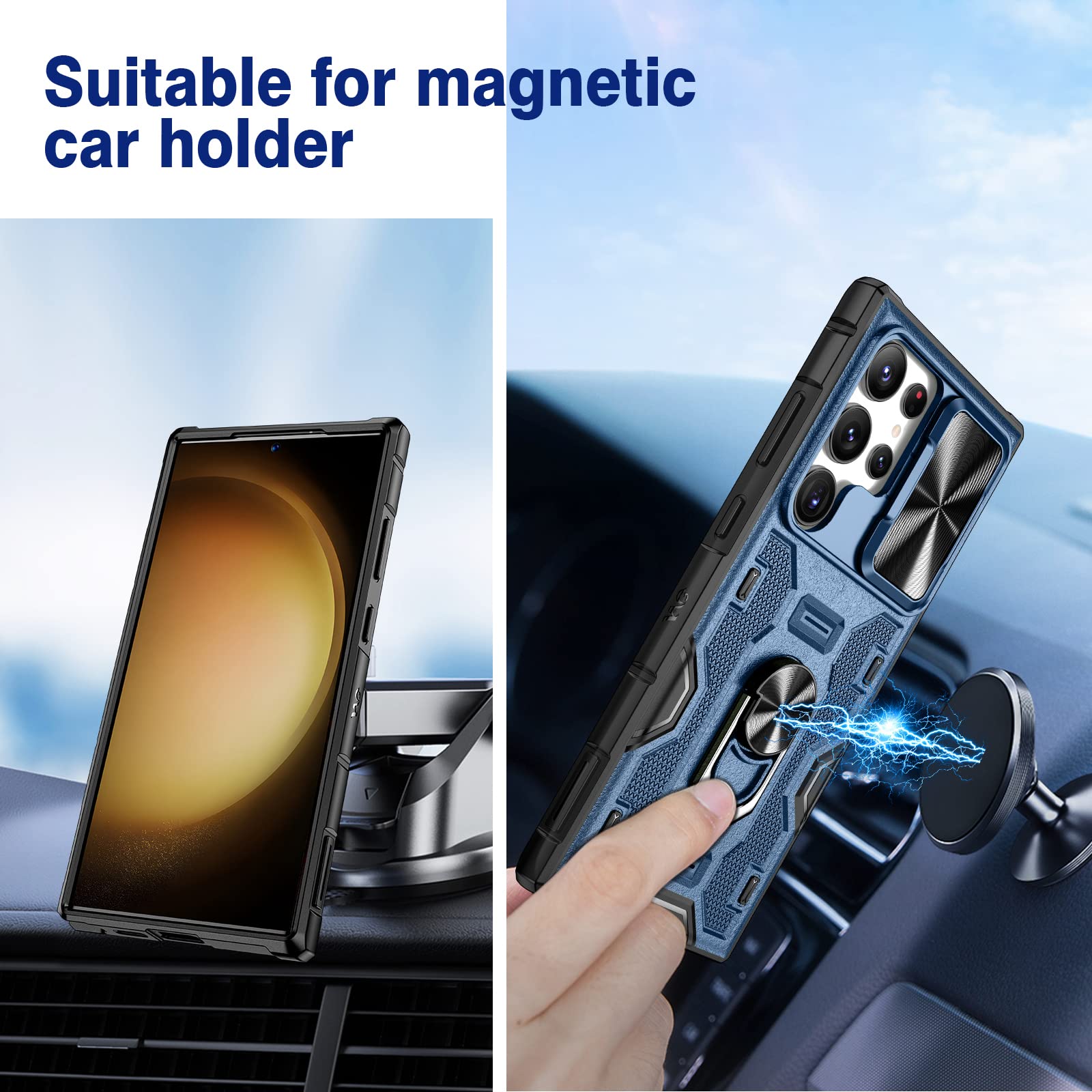 Foto 7 pulgar | Funda Vego Para Samsung Galaxy S23 Ultra Con Soporte Y Clip Para Cinturón - Venta Internacional.