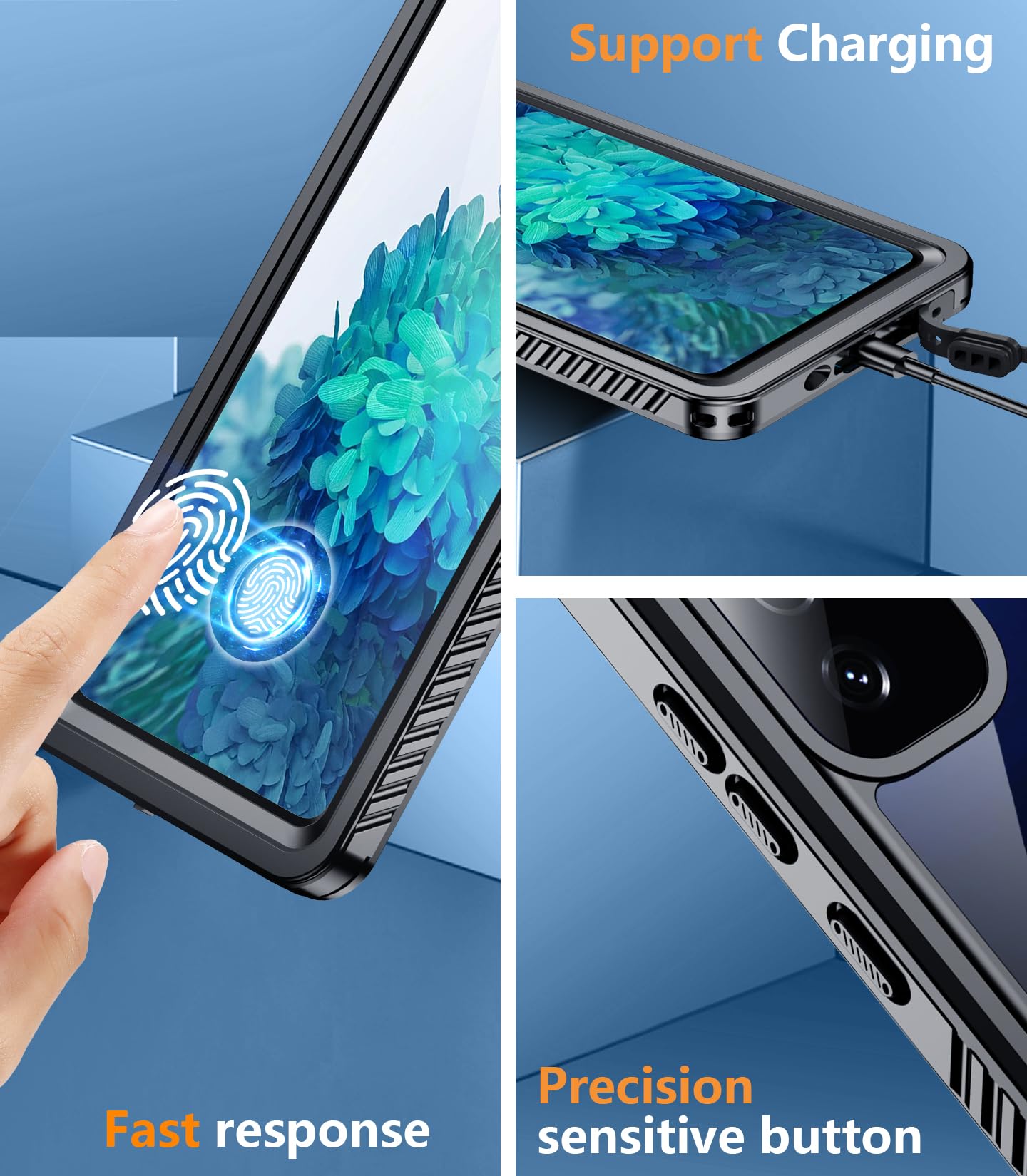 Foto 5 | Funda Temdan Impermeable Y A Prueba De Golpes Para Samsung Galaxy S20 Fe - Venta Internacional.