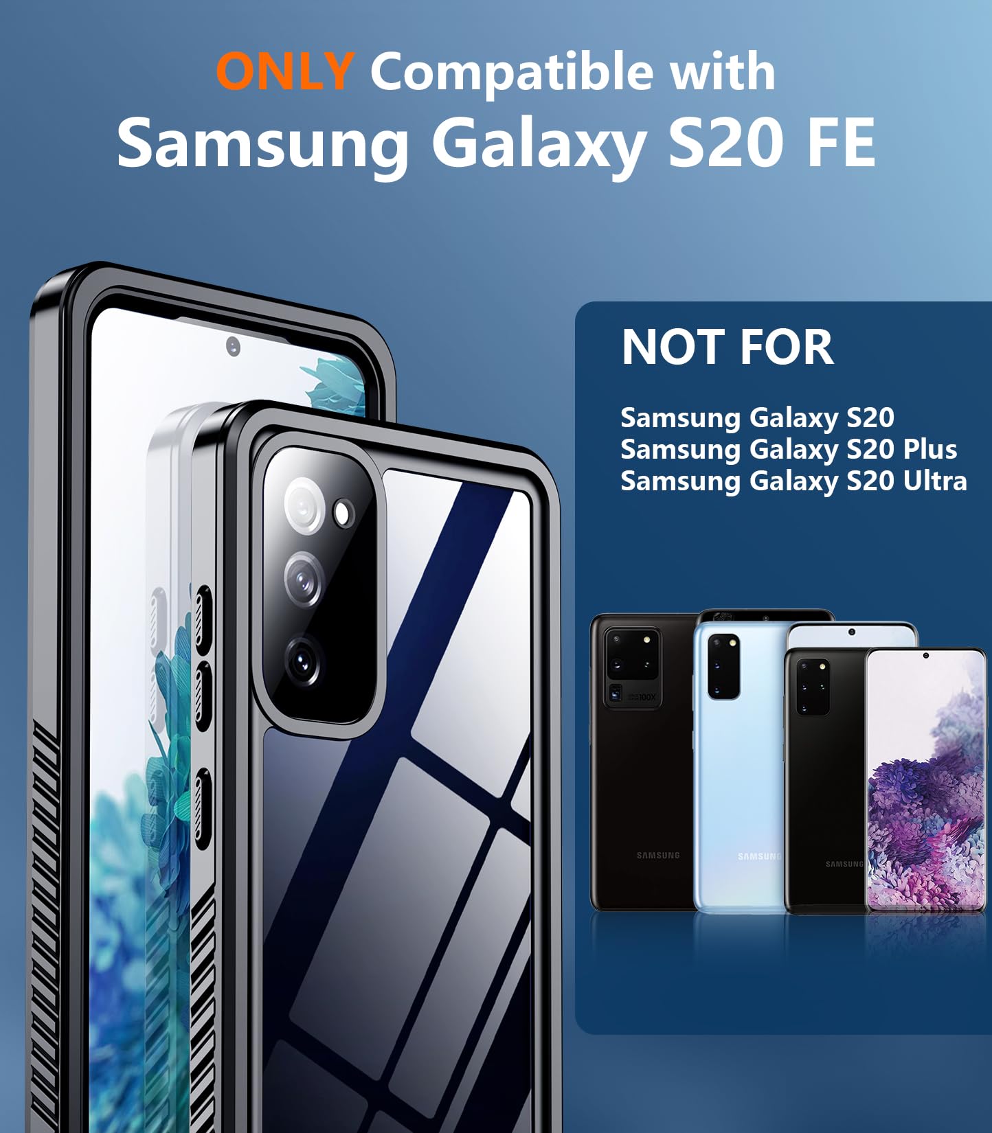 Foto 7 | Funda Temdan Impermeable Y A Prueba De Golpes Para Samsung Galaxy S20 Fe - Venta Internacional.