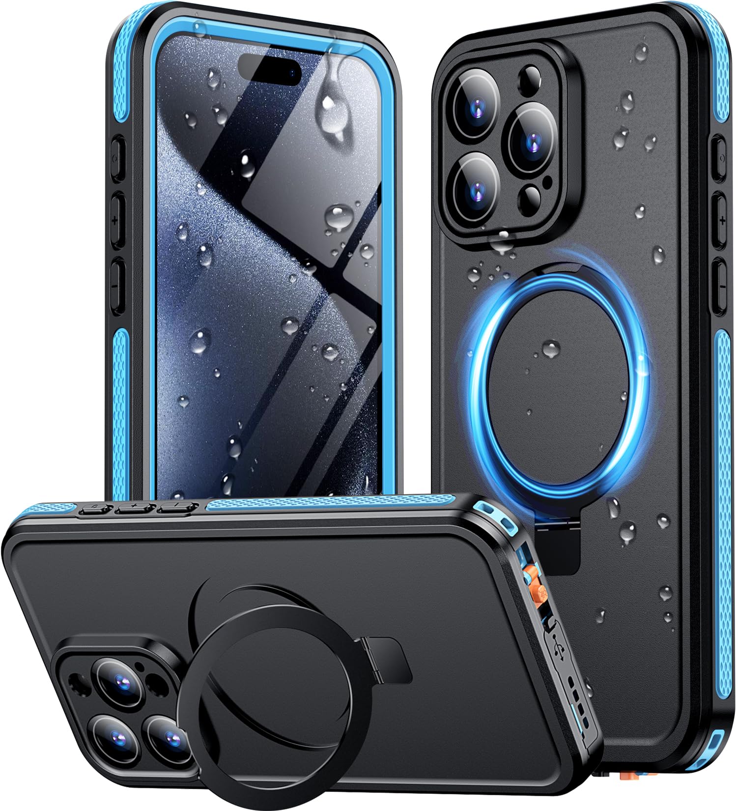 Funda De Teléfono Temdan Magnética Impermeable Para Iphone 15 Pro Max - Venta Internacional.