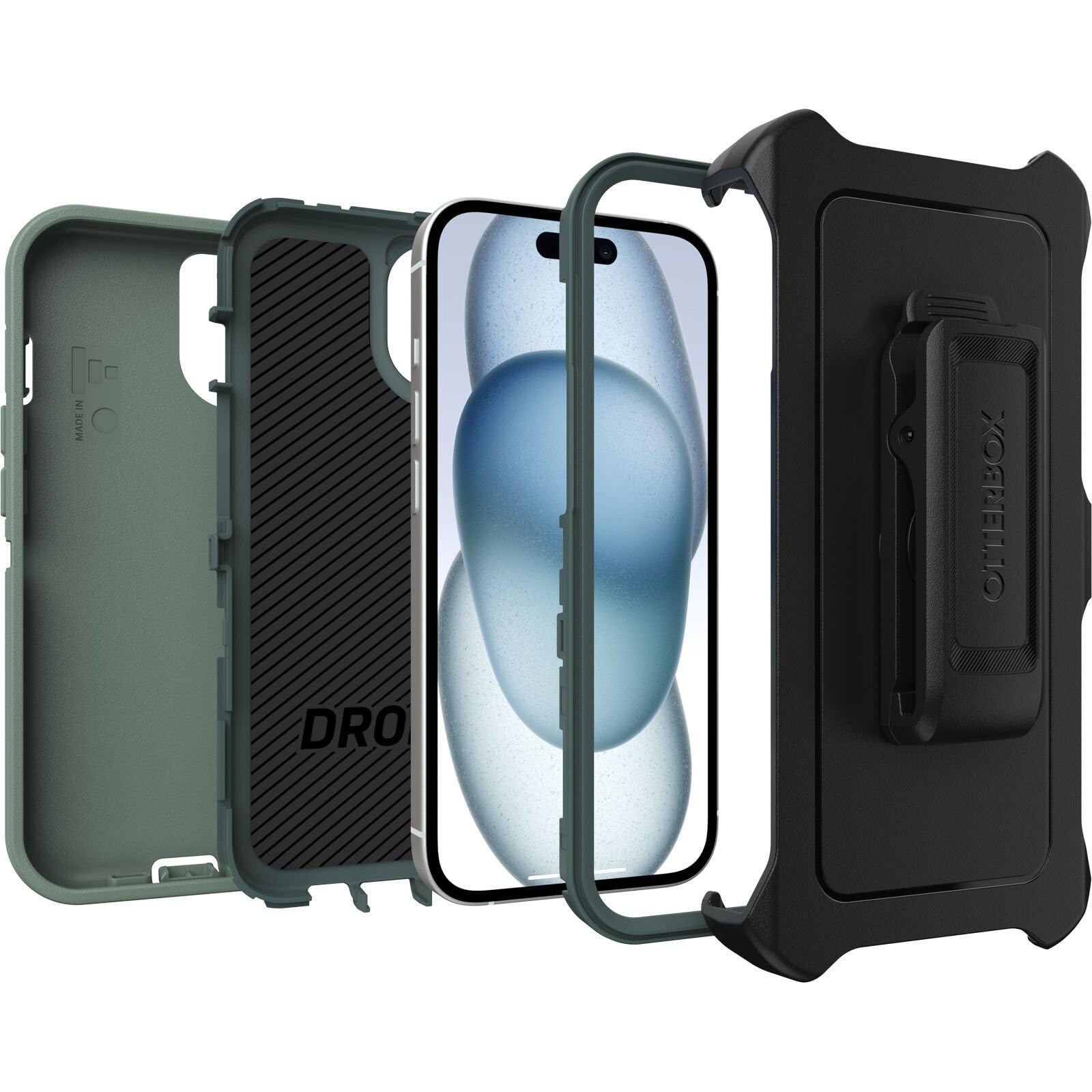 Foto 4 pulgar | Funda Para Teléfono Otterbox Defender Series Forest Ranger Green - Venta Internacional.