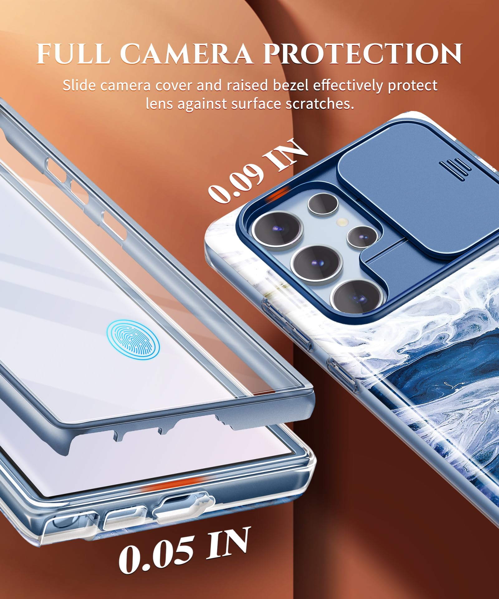 Foto 3 | Funda De Teléfono Gviewin Para Samsung Galaxy S23 Ultra 6.8 Con Funda - Venta Internacional.
