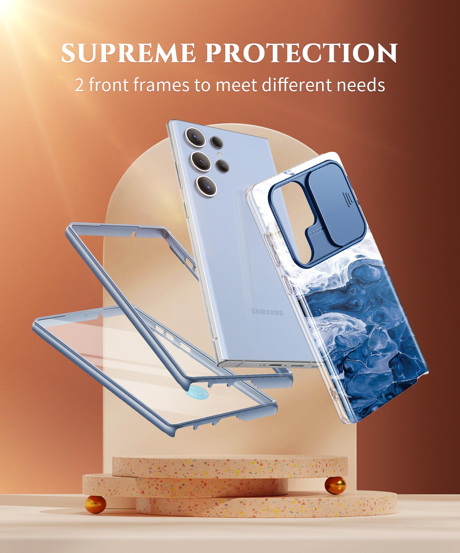 Foto 6 pulgar | Funda De Teléfono Gviewin Para Samsung Galaxy S23 Ultra 6.8 Con Funda - Venta Internacional.