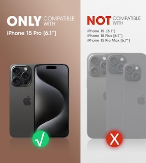 Foto 2 | Funda Para Teléfono Supcase Unicorn Beetle Pro Para Iphone 15 Pro, Color Negro - Venta Internacional.