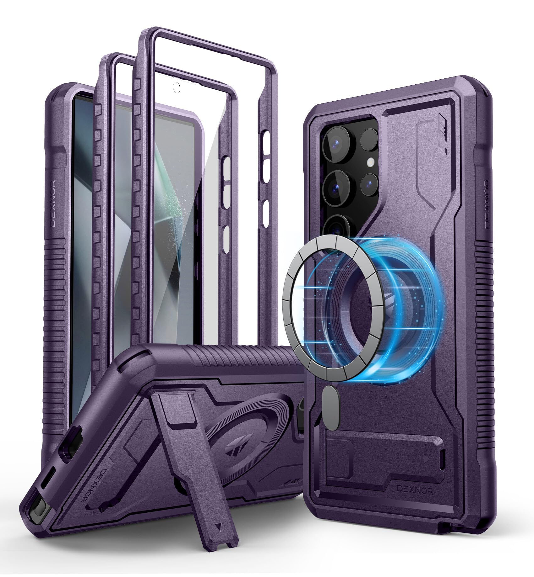 Funda Magnética Dexnor Para Samsung Galaxy S24 Ultra Purple - Venta Internacional.