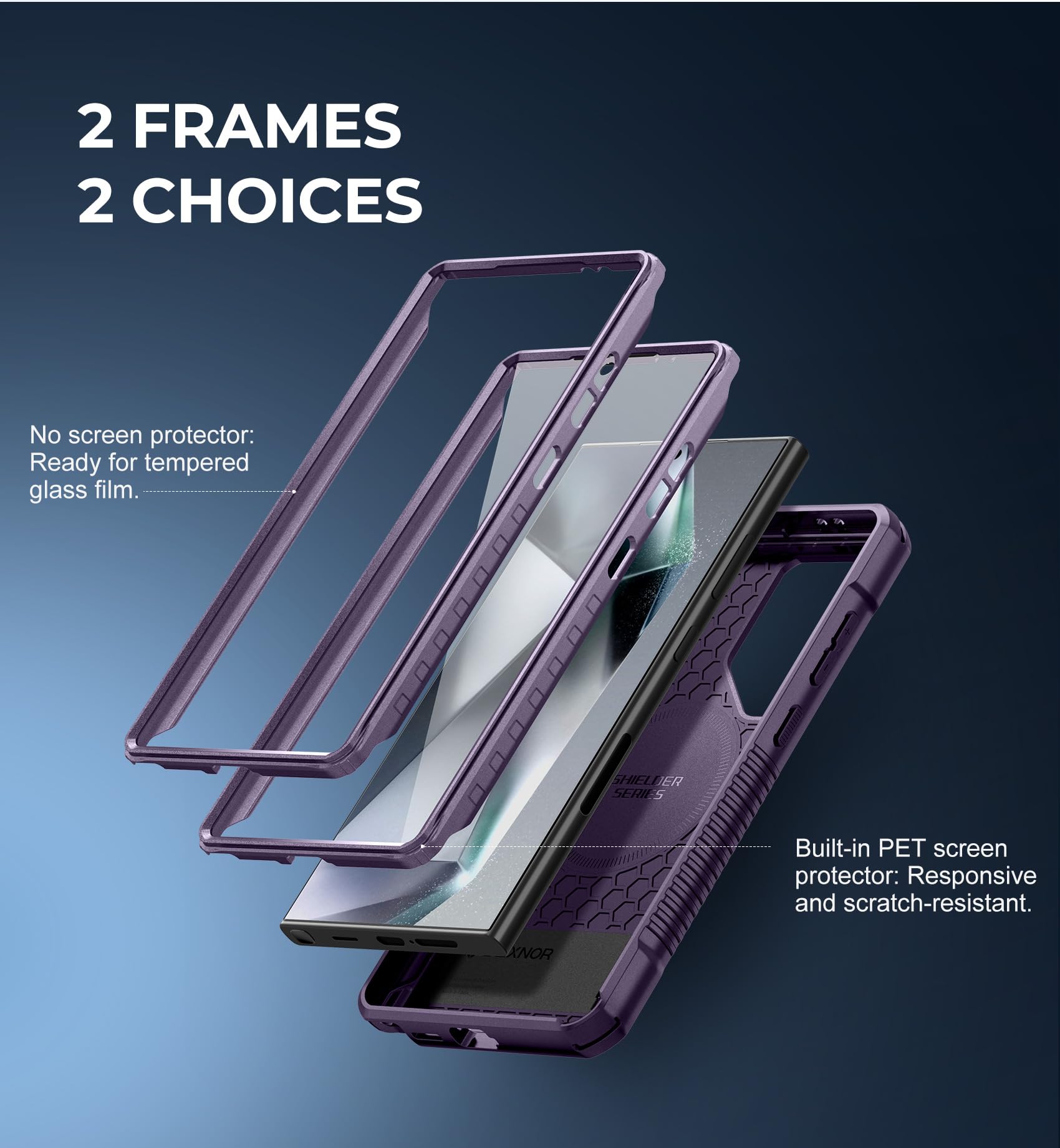 Foto 5 | Funda Magnética Dexnor Para Samsung Galaxy S24 Ultra Purple - Venta Internacional.