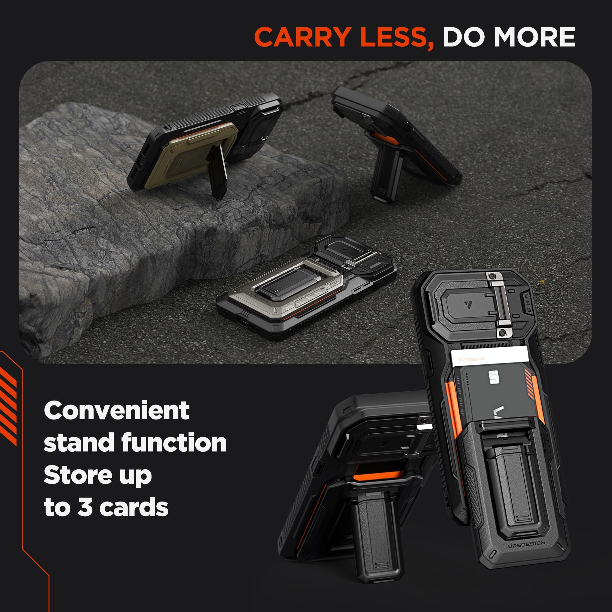 Foto 4 pulgar | Funda Vrs Design Origin Para Iphone 14 Pro/13 Pro Con Cartera - Venta Internacional.