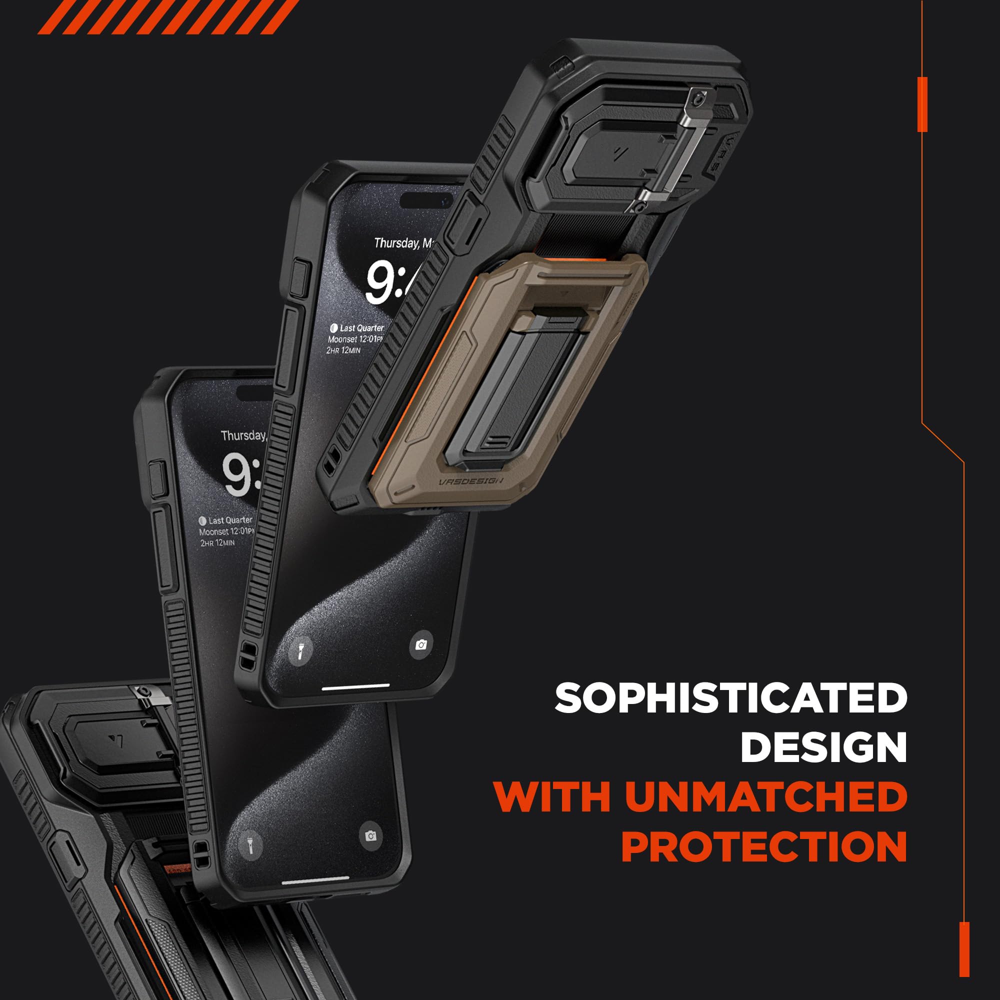 Foto 6 pulgar | Funda Vrs Design Origin Para Iphone 14 Pro/13 Pro Con Cartera - Venta Internacional.
