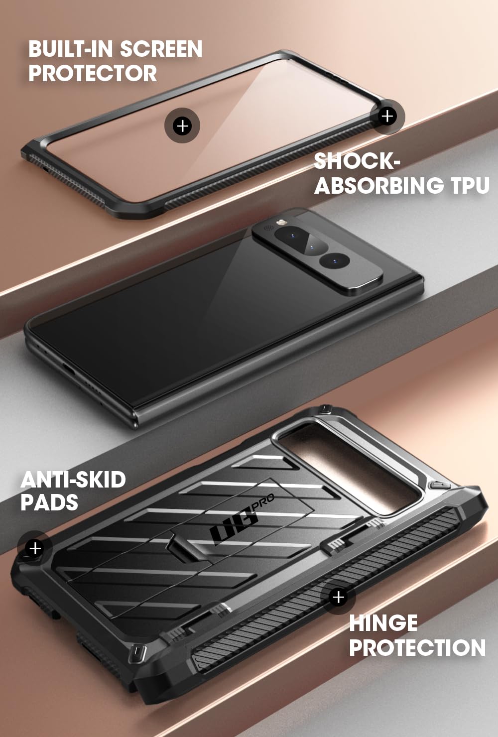 Foto 4 pulgar | Funda De Teléfono Supcase Unicorn Beetle Pro Para Google Pixel Fold - Venta Internacional.