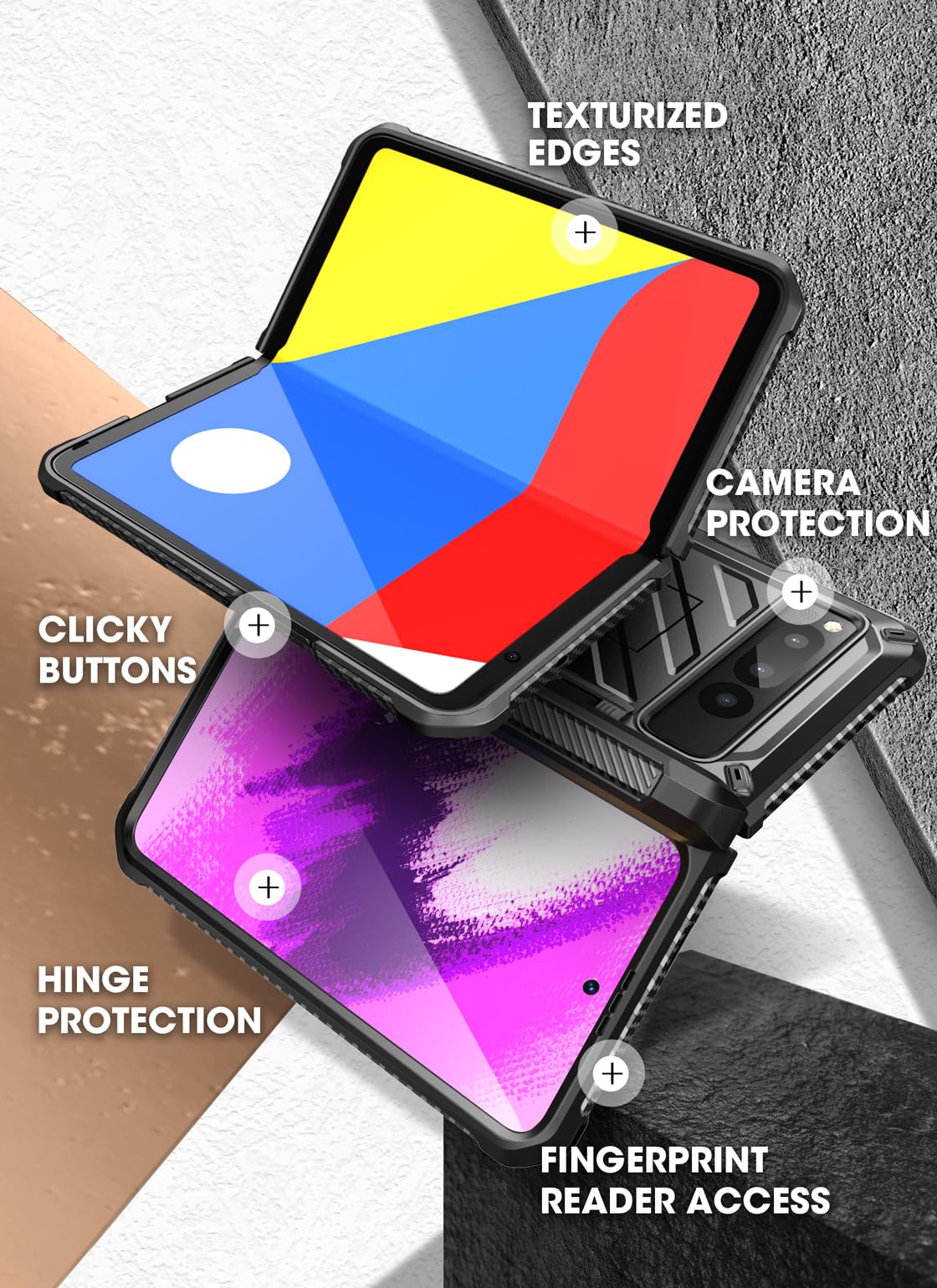 Foto 8 pulgar | Funda De Teléfono Supcase Unicorn Beetle Pro Para Google Pixel Fold - Venta Internacional.